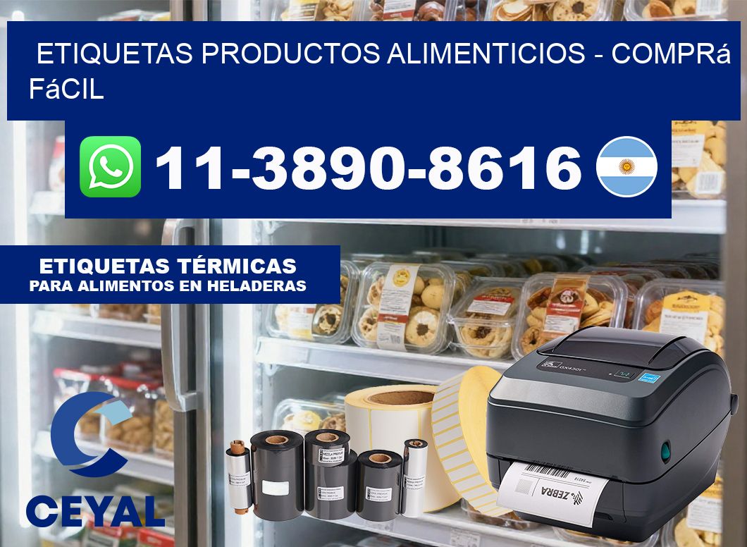 ETIQUETAS PRODUCTOS ALIMENTICIOS – Comprá fácil