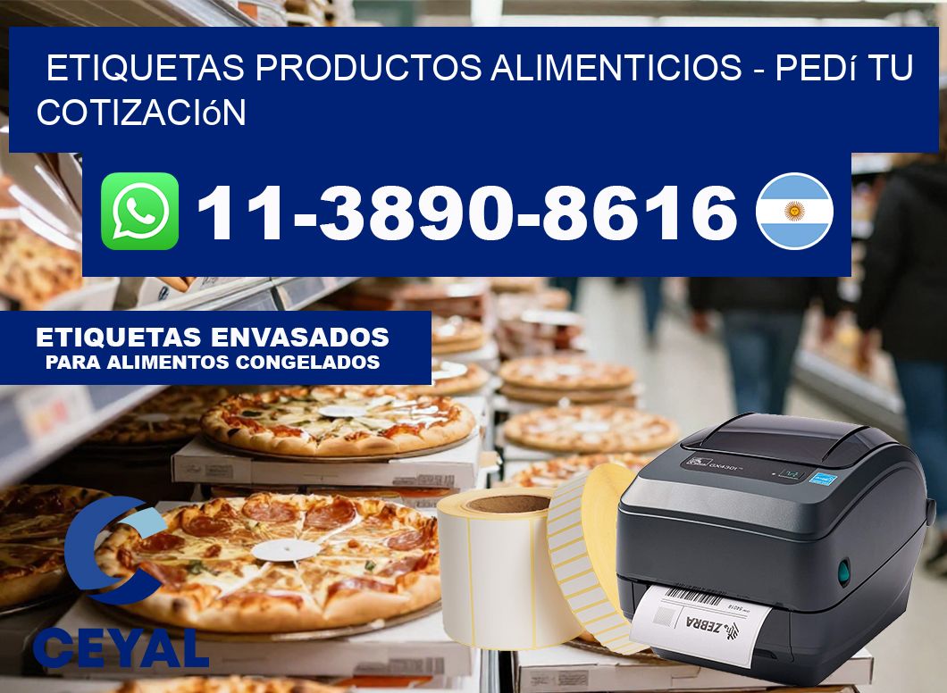 ETIQUETAS PRODUCTOS ALIMENTICIOS – Pedí tu cotización