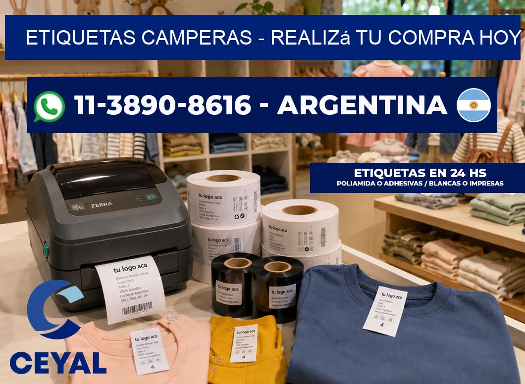 Etiquetas Camperas – Realizá tu compra hoy
