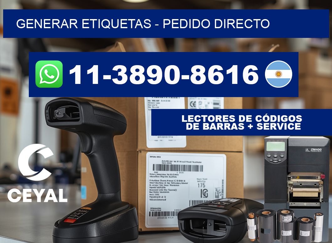 GENERAR ETIQUETAS - Pedido directo
