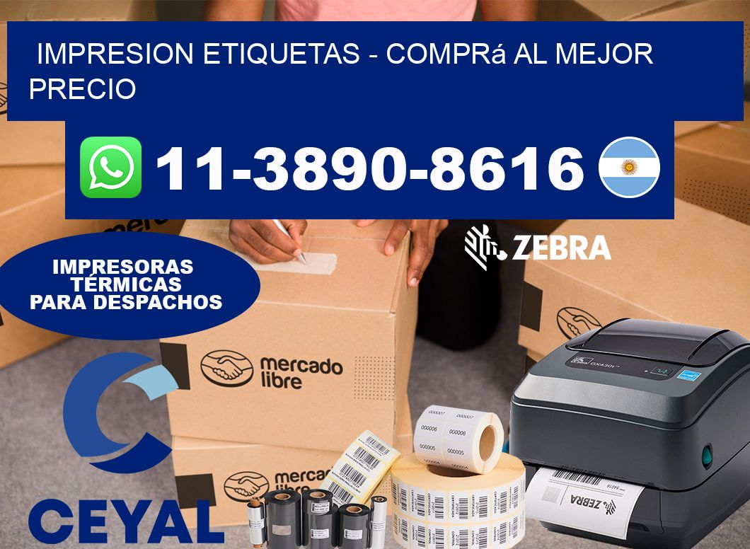 IMPRESION ETIQUETAS - Comprá al mejor precio