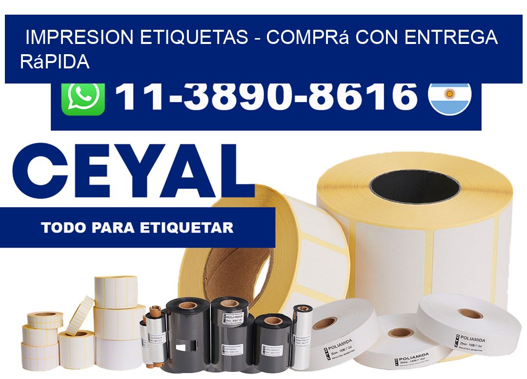IMPRESION ETIQUETAS - Comprá con entrega rápida