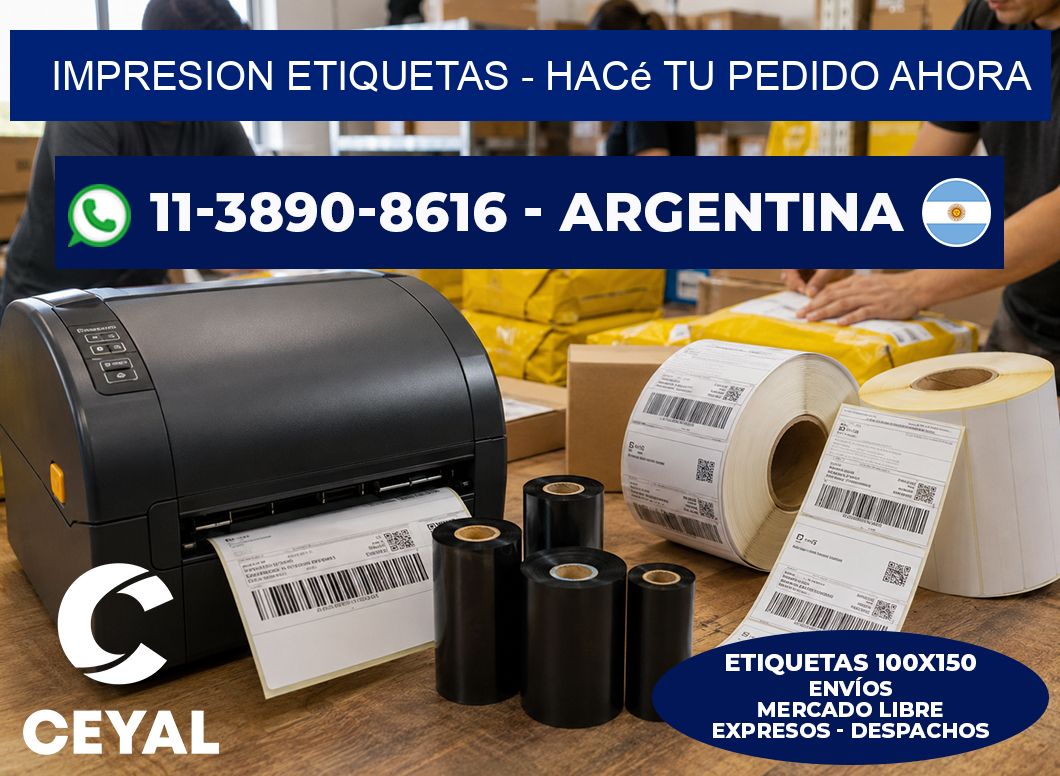 IMPRESION ETIQUETAS - Hacé tu pedido ahora