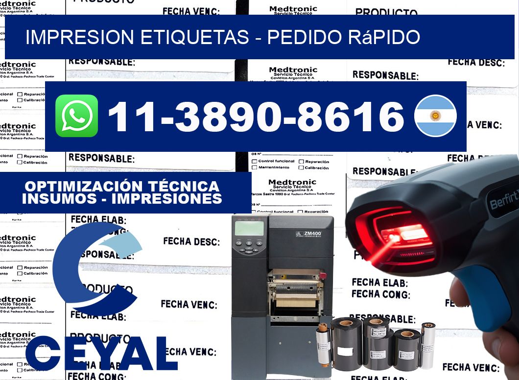 IMPRESION ETIQUETAS - Pedido rápido