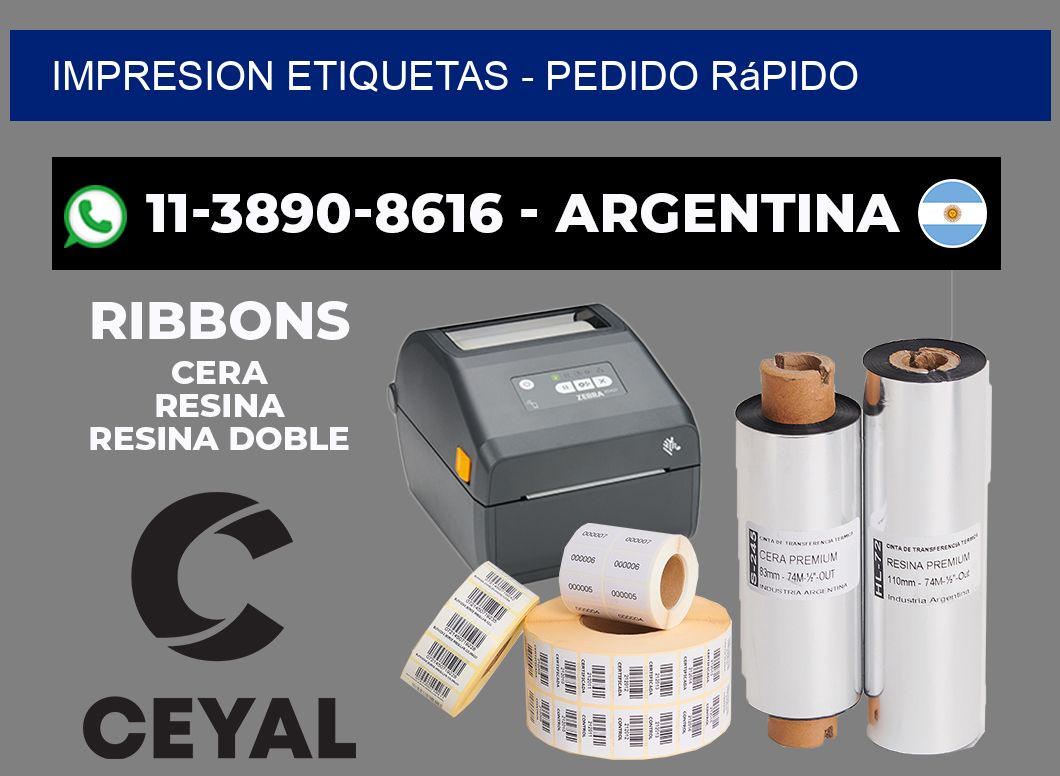 IMPRESION ETIQUETAS - Pedido rápido