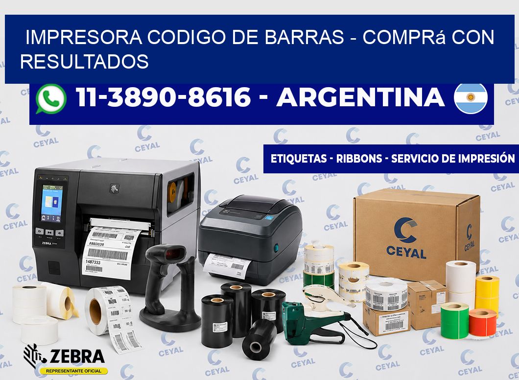 IMPRESORA CODIGO DE BARRAS - Comprá con resultados