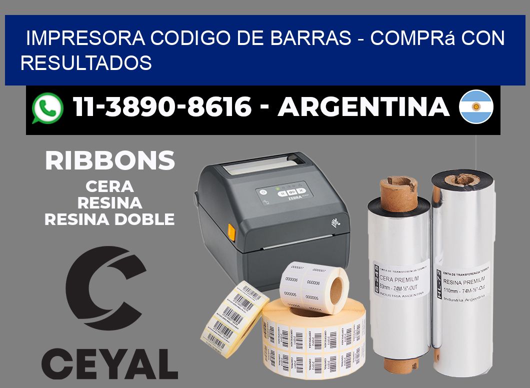 IMPRESORA CODIGO DE BARRAS - Comprá con resultados