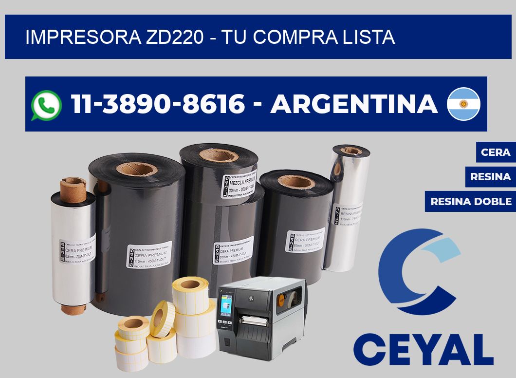 IMPRESORA ZD220 - Tu compra lista