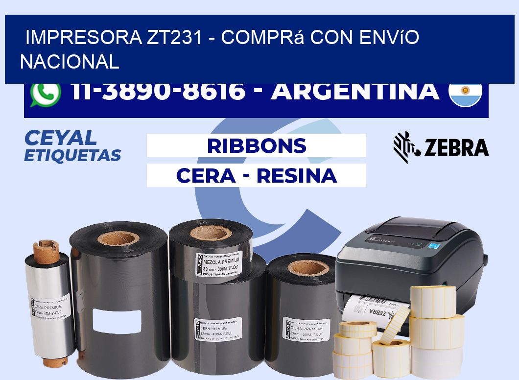 IMPRESORA ZT231 - Comprá con envío nacional