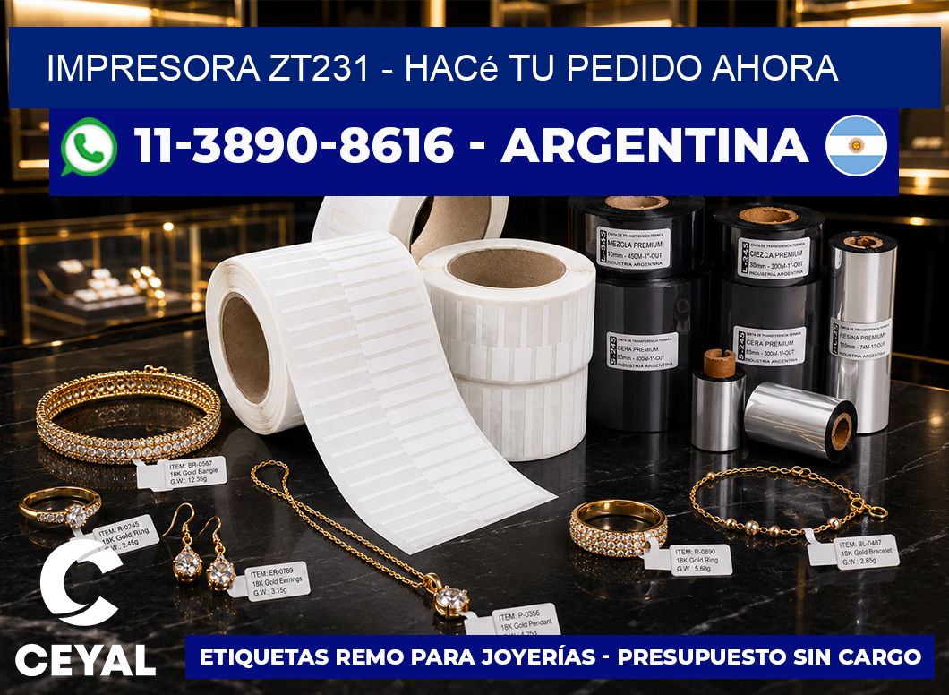 IMPRESORA ZT231 – Hacé tu pedido ahora