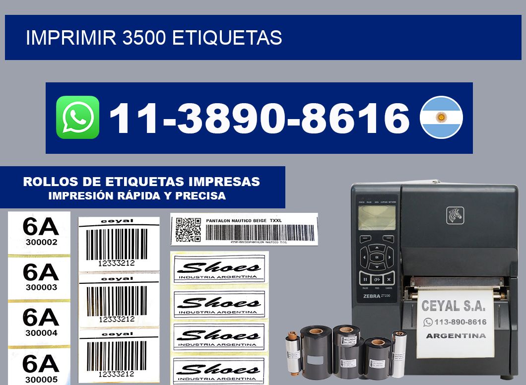 IMPRIMIR 3500 ETIQUETAS