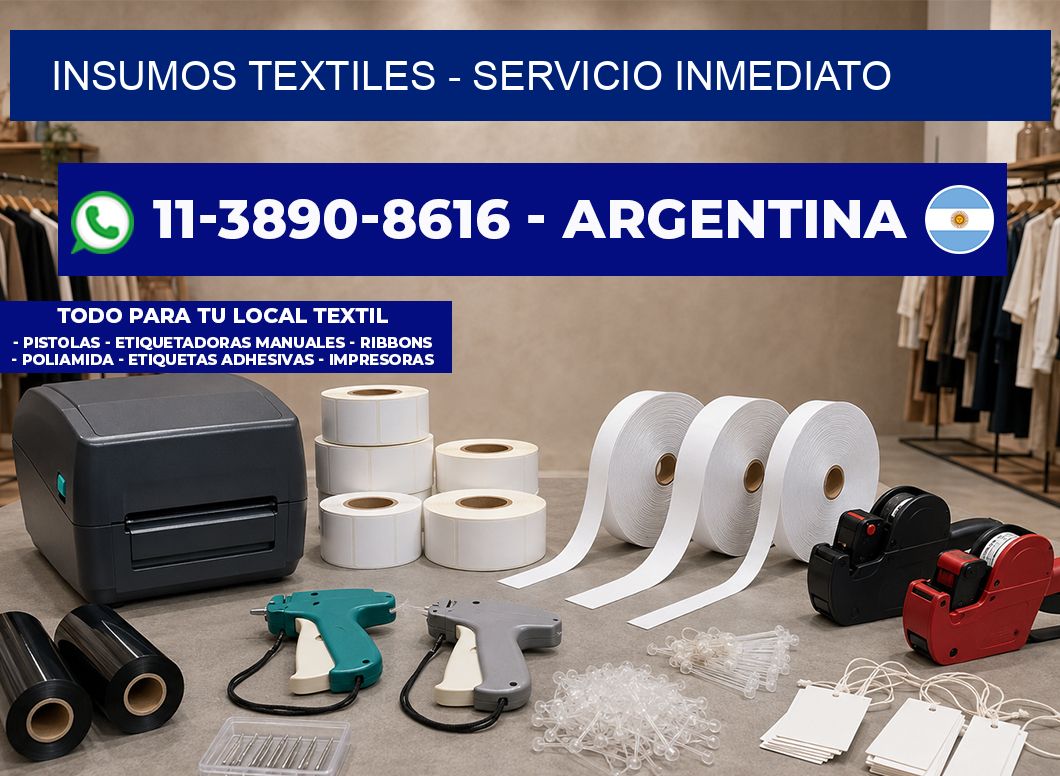 INSUMOS TEXTILES - Servicio inmediato