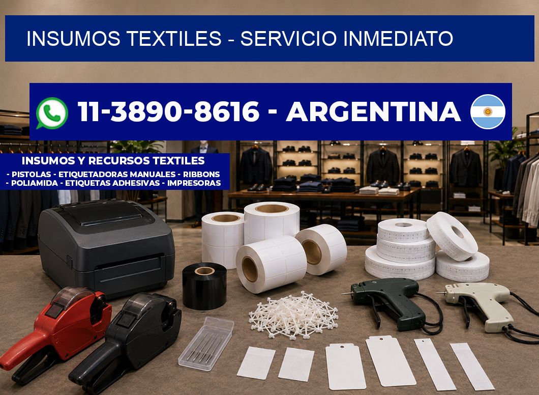 INSUMOS TEXTILES - Servicio inmediato