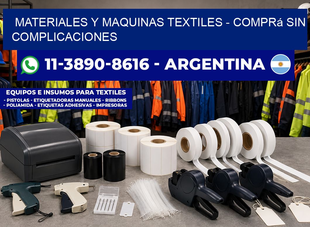 MATERIALES Y MAQUINAS TEXTILES - Comprá sin complicaciones