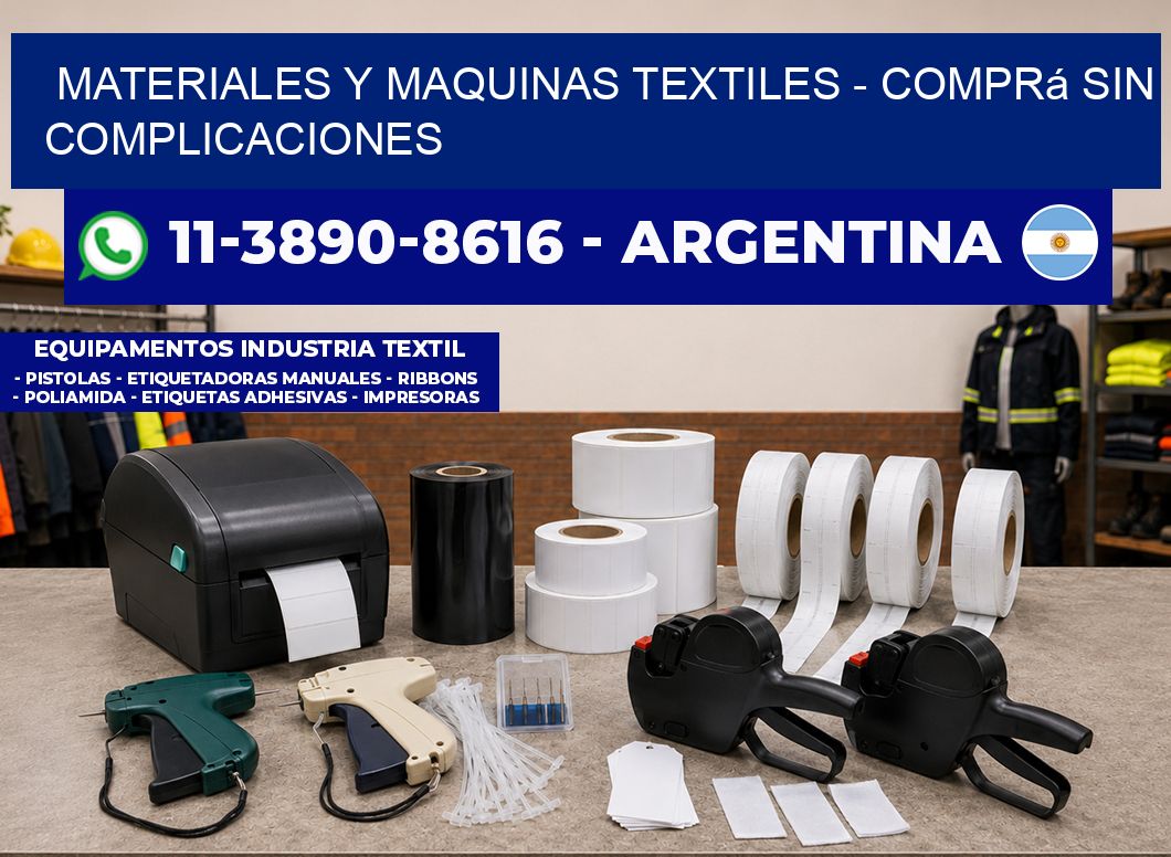 MATERIALES Y MAQUINAS TEXTILES - Comprá sin complicaciones