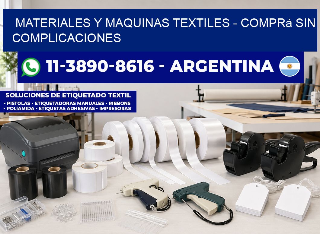 MATERIALES Y MAQUINAS TEXTILES - Comprá sin complicaciones