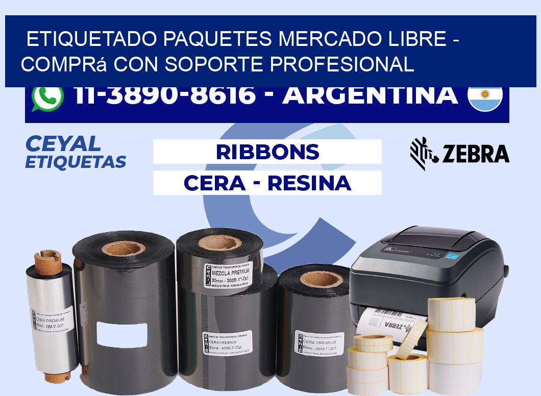 etiquetado paquetes mercado libre - Comprá con soporte profesional