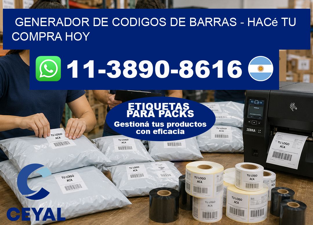 generador de codigos de barras - Hacé tu compra hoy