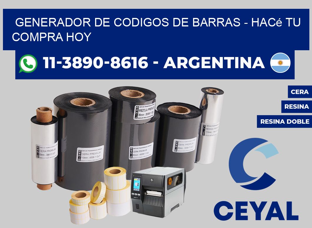 generador de codigos de barras - Hacé tu compra hoy