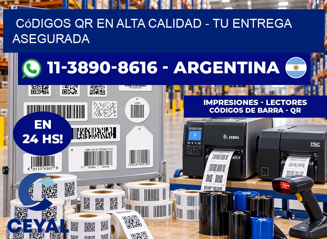 Códigos QR en Alta Calidad - Tu entrega asegurada