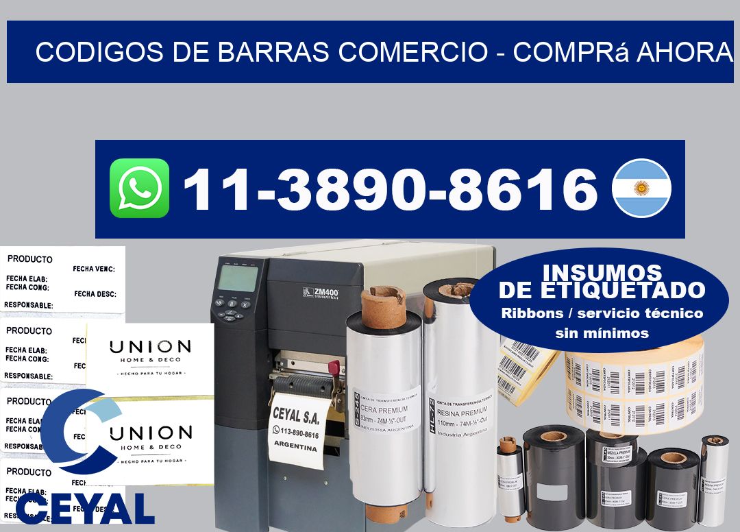 Codigos de barras comercio - Comprá ahora