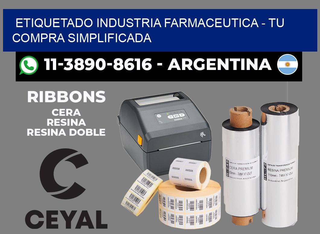 ETIQUETADO INDUSTRIA FARMACEUTICA - Tu compra simplificada
