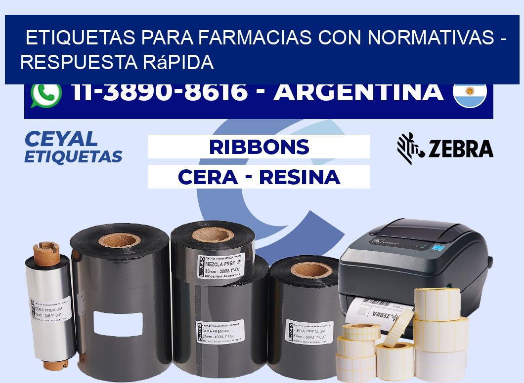 ETIQUETAS PARA FARMACIAS CON NORMATIVAS - Respuesta rápida