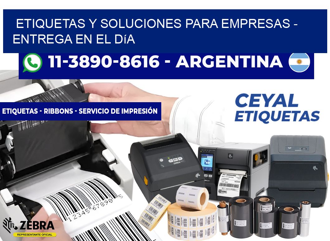 ETIQUETAS Y SOLUCIONES PARA EMPRESAS - Entrega en el día