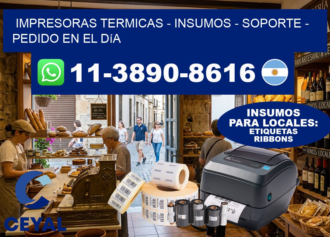IMPRESORAS TERMICAS – INSUMOS – SOPORTE – Pedido en el día