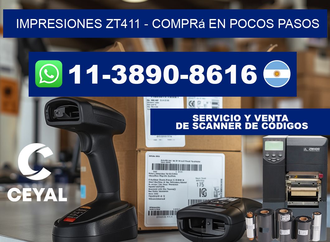 Impresiones ZT411 - Comprá en pocos pasos
