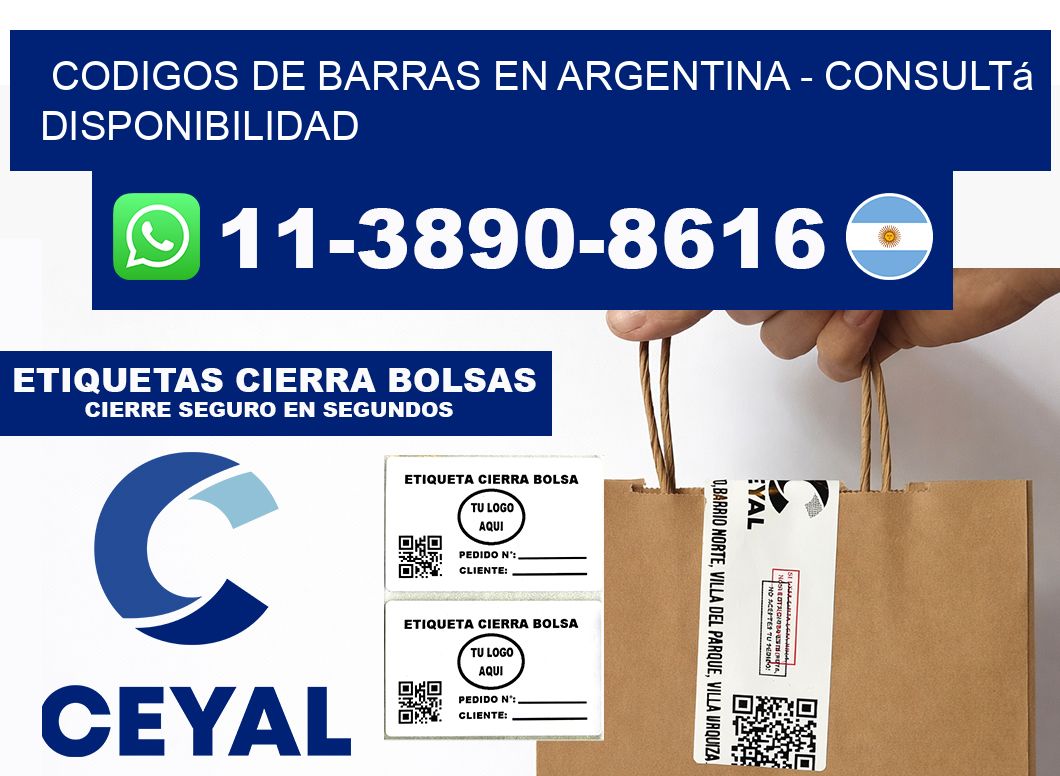codigos de barras en argentina - Consultá disponibilidad