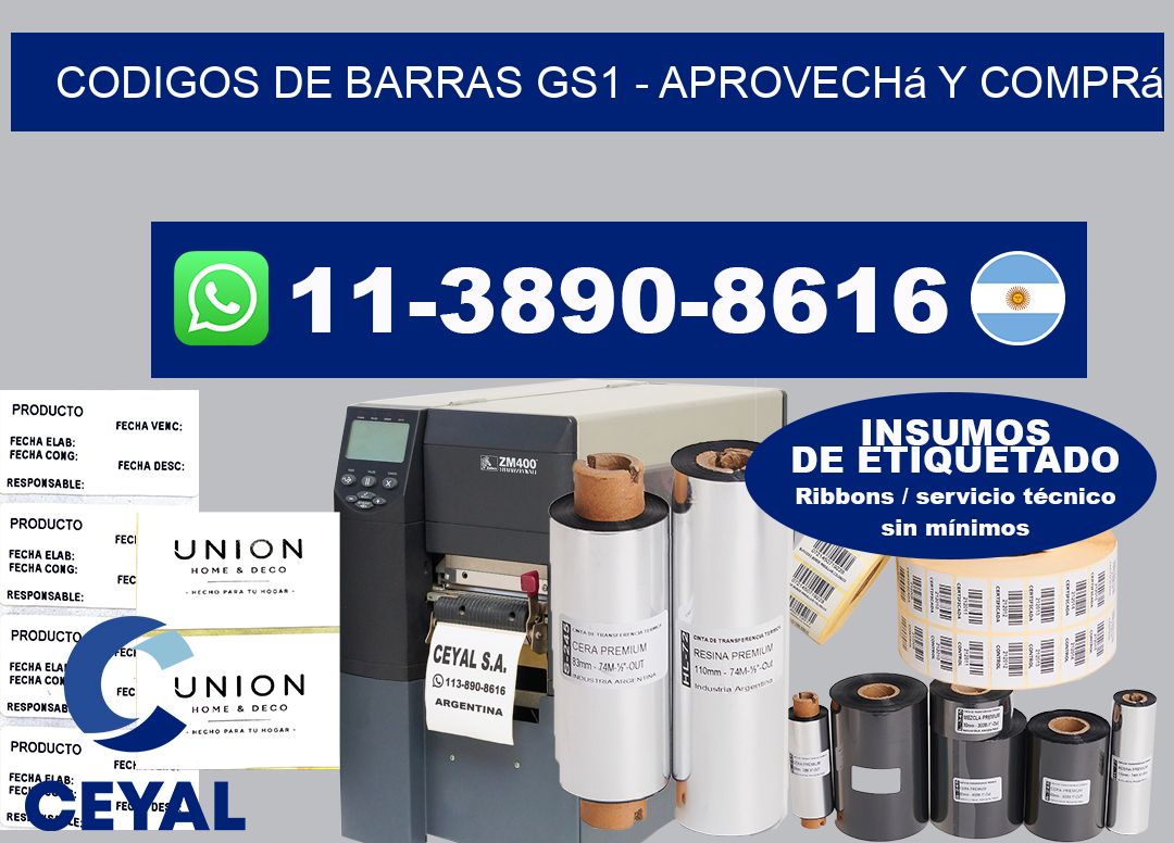 codigos de barras gs1 - Aprovechá y comprá