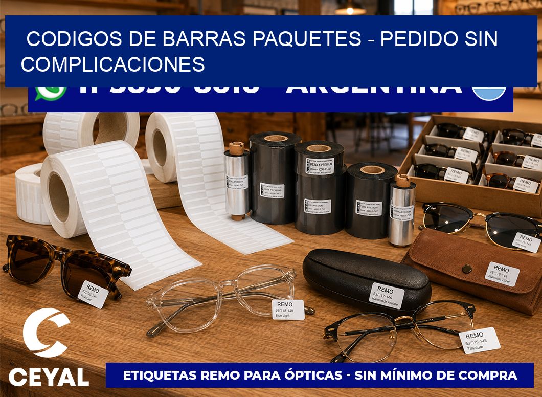 codigos de barras paquetes - Pedido sin complicaciones