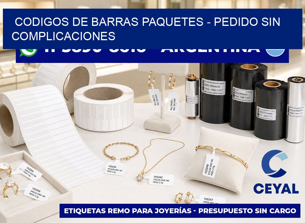 codigos de barras paquetes – Pedido sin complicaciones