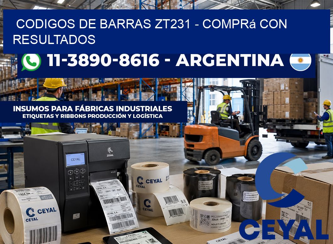codigos de barras zt231 - Comprá con resultados