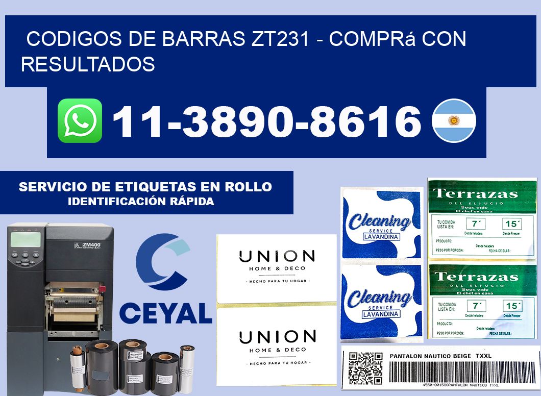 codigos de barras zt231 - Comprá con resultados
