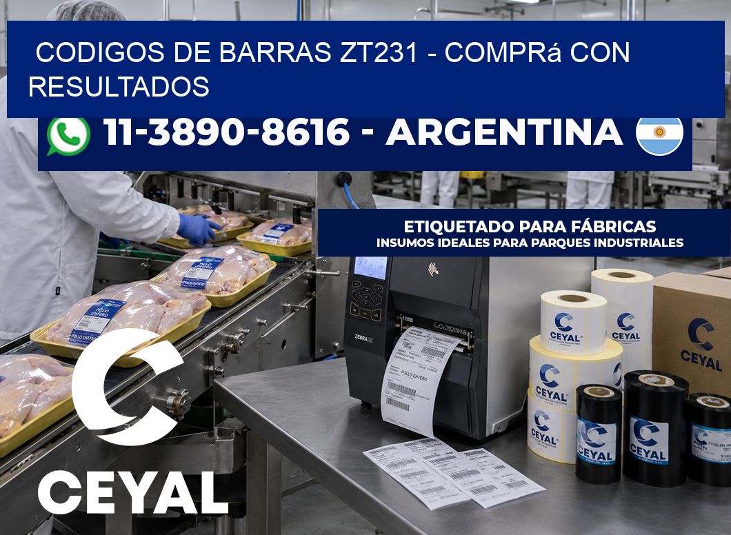 codigos de barras zt231 – Comprá con resultados