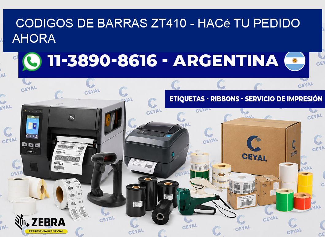 codigos de barras zt410 - Hacé tu pedido ahora