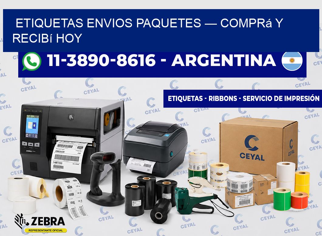 etiquetas envios paquetes — Comprá y recibí hoy
