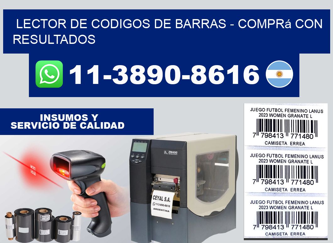 lector de codigos de barras - Comprá con resultados
