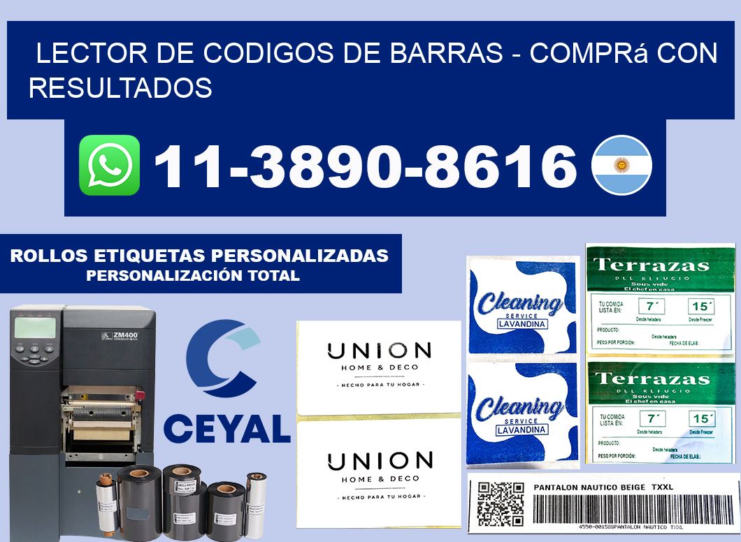 lector de codigos de barras - Comprá con resultados