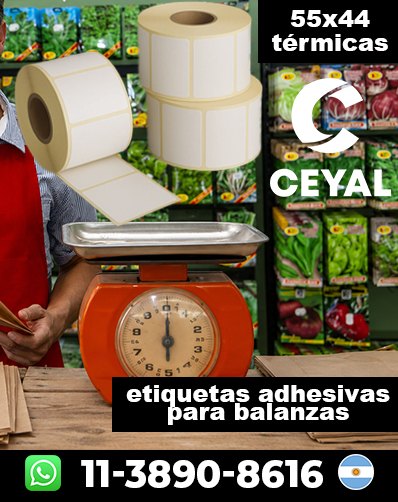 ADHESIVOS PARA BALANZAS – Comprá con entrega programada