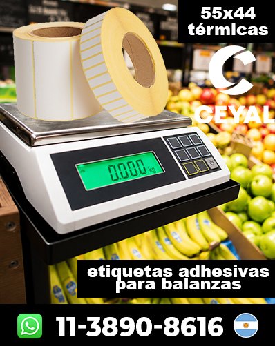 ADHESIVOS PARA BALANZAS - Comprá con facilidad
