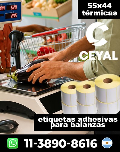 ADHESIVOS PARA BALANZAS - Comprá con facilidad