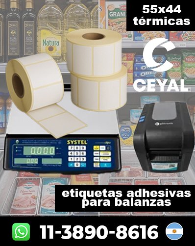 ADHESIVOS PARA BALANZAS - Comprá con facilidad