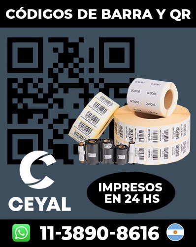 Códigos de barras Personalizados - Comprá con stock permanente