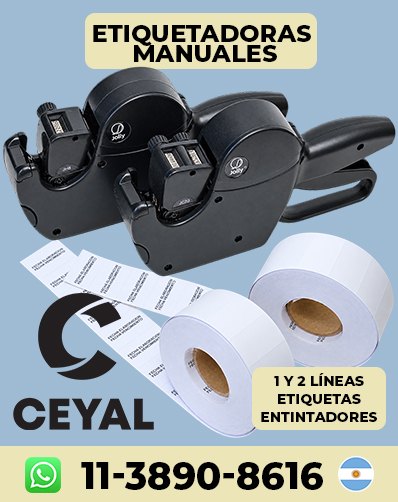 etiquetadora manual jolly 1 linea argentina